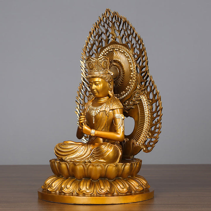 Buddha Stones Tathagata Boeddha beeldje, Sereniteit, koperen beeld, huisgeschenk, decoratie - image 13