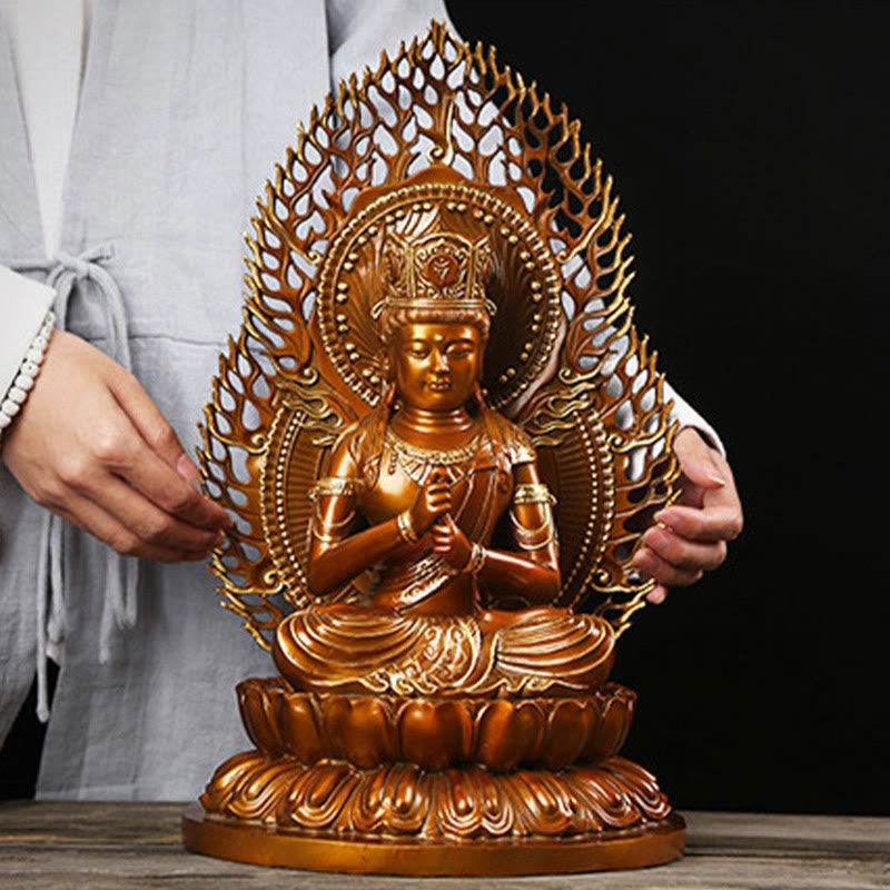 Buddha Stones Tathagata Boeddha beeldje, Sereniteit, koperen beeld, huisgeschenk, decoratie - image 9