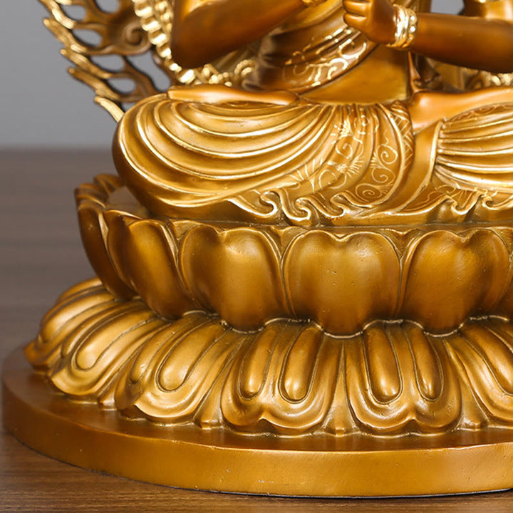 Buddha Stones Tathagata Boeddha beeldje, Sereniteit, koperen beeld, huisgeschenk, decoratie - image 8