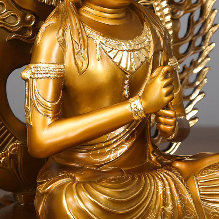 Buddha Stones Tathagata Boeddha beeldje, Sereniteit, koperen beeld, huisgeschenk, decoratie - image 6