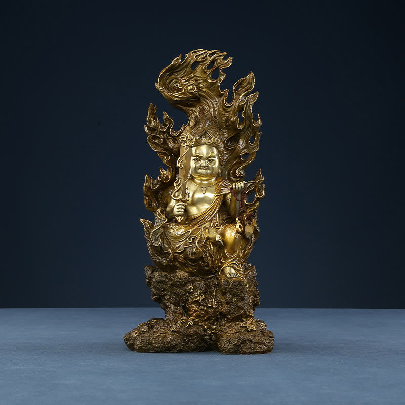 Buddha Stones Acalanatha Boeddha beeldje, Sereniteit, koperen beeld, huisgeschenk, decoratie - image 10