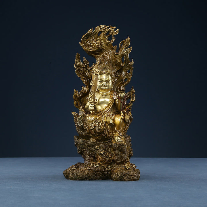 Buddha Stones Acalanatha Boeddha beeldje, Sereniteit, koperen beeld, huisgeschenk, decoratie - image 10
