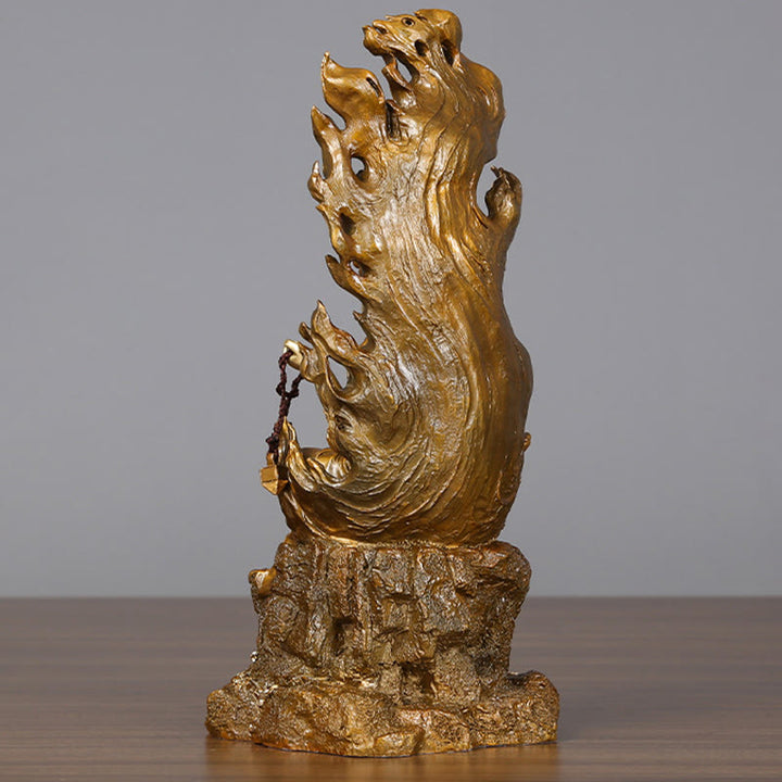 Buddha Stones Acalanatha Boeddha beeldje, Sereniteit, koperen beeld, huisgeschenk, decoratie - image 14
