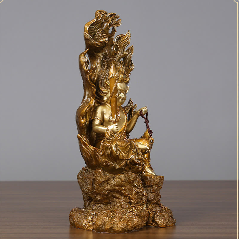 Buddha Stones Acalanatha Boeddha beeldje, Sereniteit, koperen beeld, huisgeschenk, decoratie - image 1