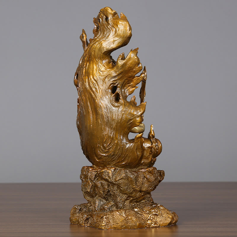 Buddha Stones Acalanatha Boeddha beeldje, Sereniteit, koperen beeld, huisgeschenk, decoratie - image 3