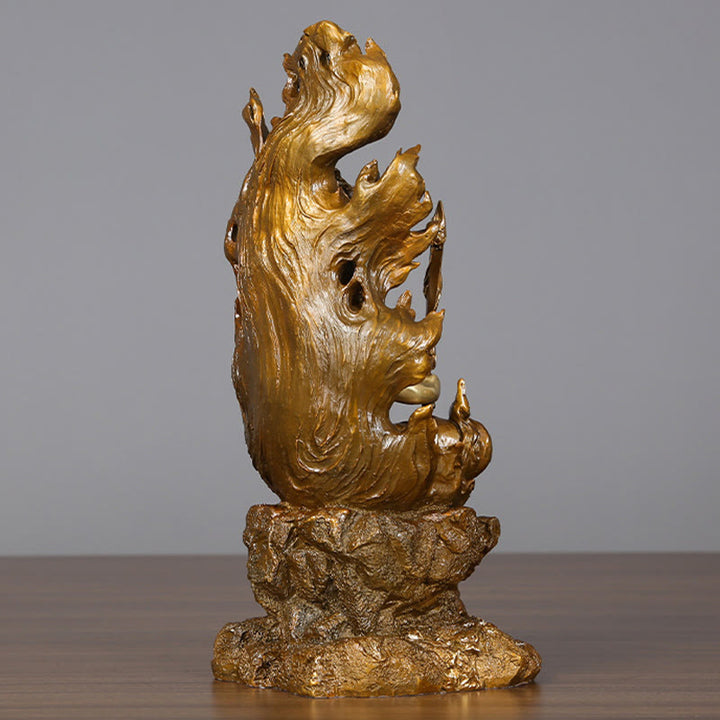 Buddha Stones Acalanatha Boeddha beeldje, Sereniteit, koperen beeld, huisgeschenk, decoratie - image 3
