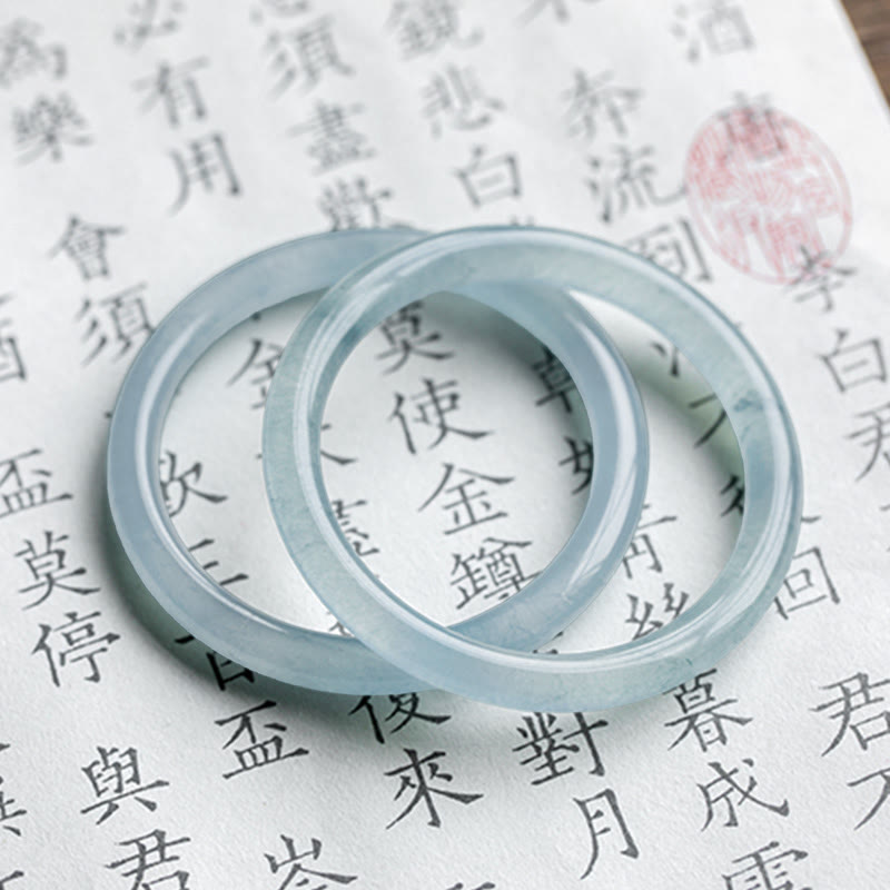 Buddha Stones Armband aquamarijn Serenity Bangle - image 14