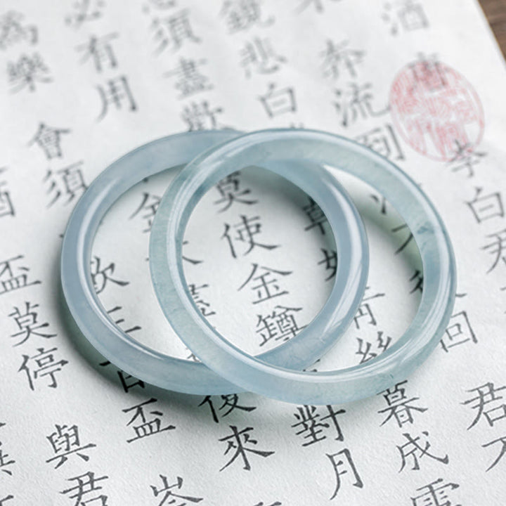 Buddha Stones Armband aquamarijn Serenity Bangle - image 14