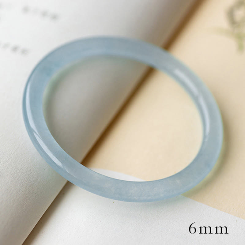 Buddha Stones Armband aquamarijn Serenity Bangle - 6mm - 64-65 mm - image 2