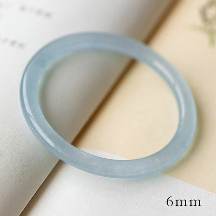 Buddha Stones Armband aquamarijn Serenity Bangle - 6mm - 64-65 mm - image 2