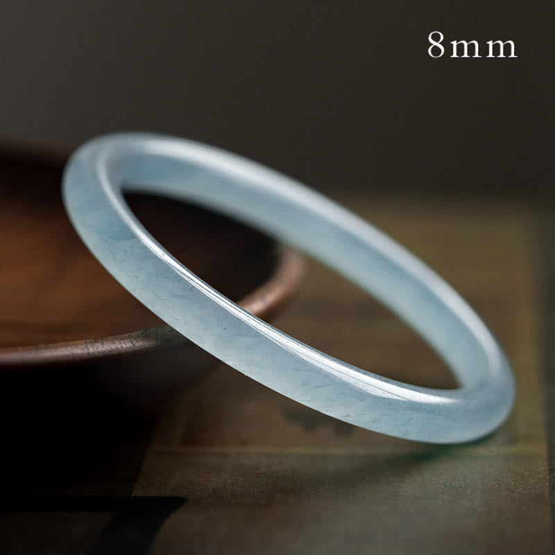 Buddha Stones Armband aquamarijn Serenity Bangle - 8mm - 64-65 mm - image 9