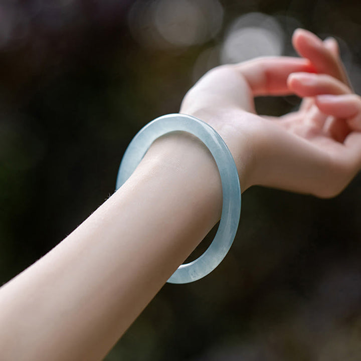 Buddha Stones Armband aquamarijn Serenity Bangle - image 10