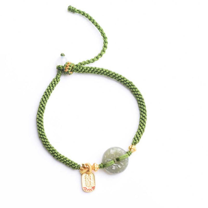 Buddha Stones Groene jade vredesgesp, groene Armband - image 10