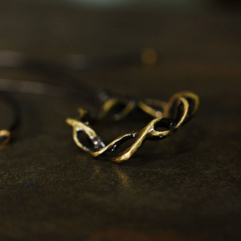 Buddha Stones Vintage handgemaakte koperen/messing Ketting - image 2