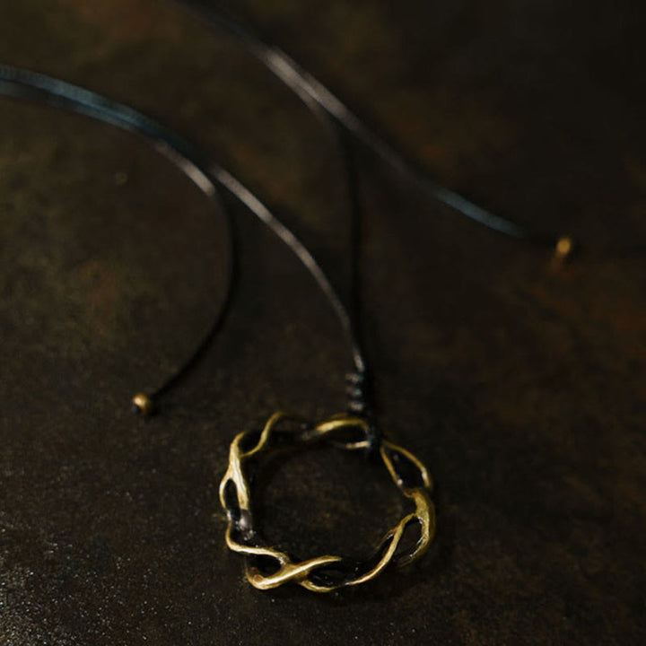 Buddha Stones Vintage handgemaakte koperen/messing Ketting - image 6