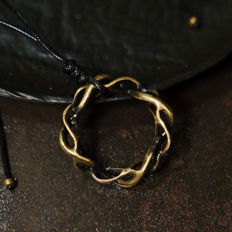Buddha Stones Vintage handgemaakte koperen/messing Ketting - image 1