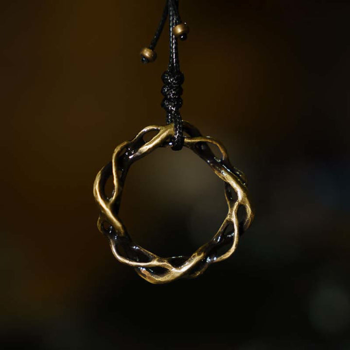 Buddha Stones Vintage handgemaakte koperen/messing Ketting - koper - image 0