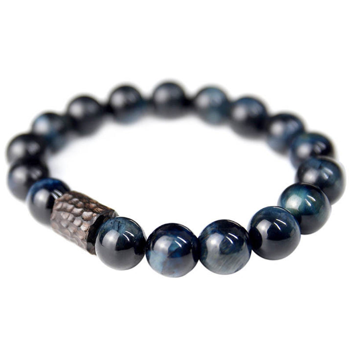 Buddha Stones Tijgeroog Ebbenhouten Kralen Rustgevende Armband - image 11