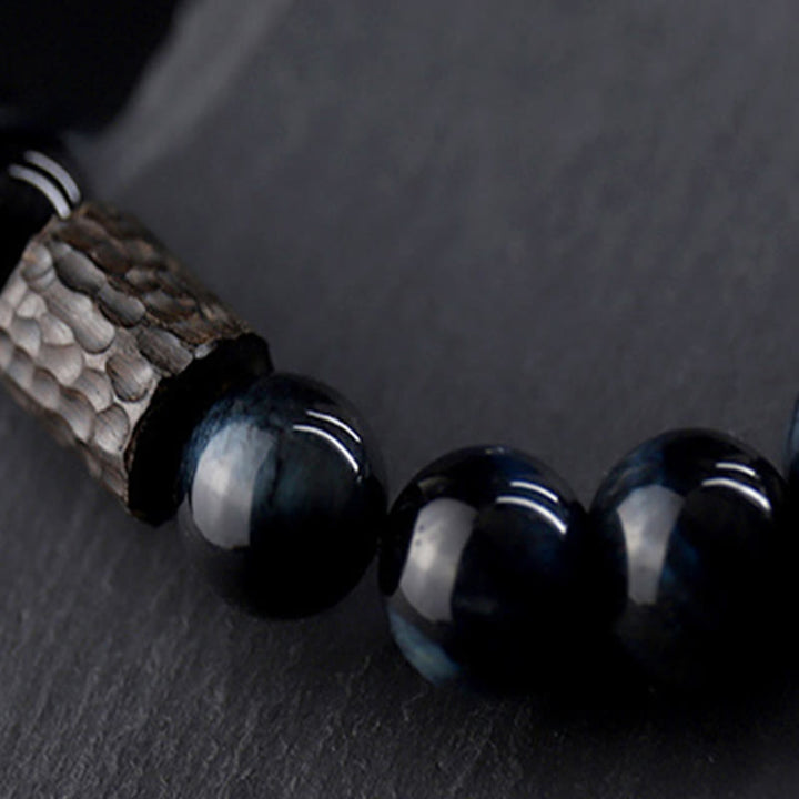 Buddha Stones Tijgeroog Ebbenhouten Kralen Rustgevende Armband - image 10