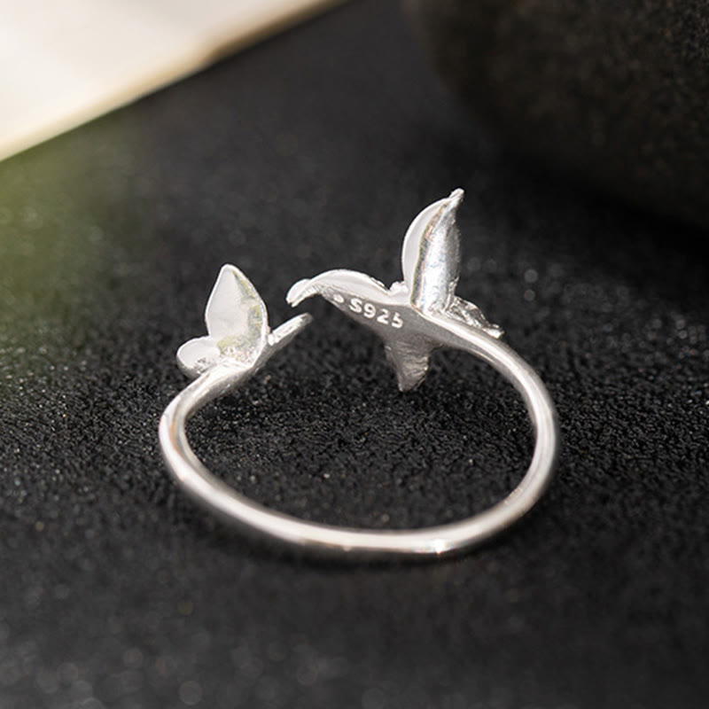 Buddha Stones 925 Sterling Zilveren Vlinder Ring - image 9
