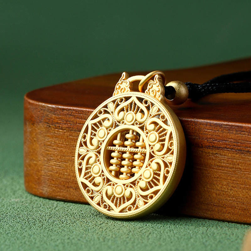 Buddha Stones Verguld koperen Ketting met koi-vismotief ter bevordering van kracht. - image 1