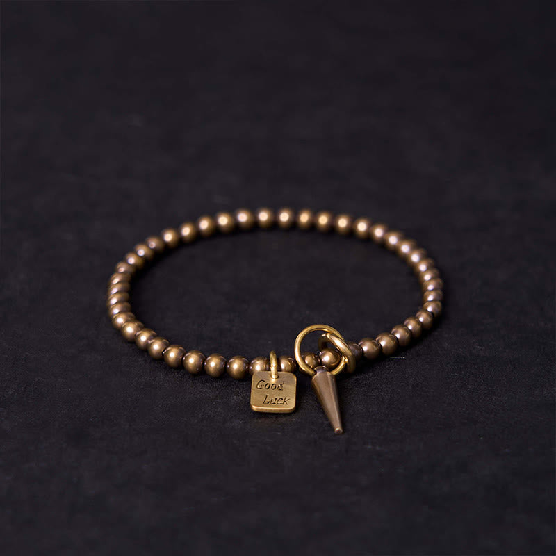 Buddha Stones Vintage koperen/messing kralen Armband - 19-20 cm - image 0