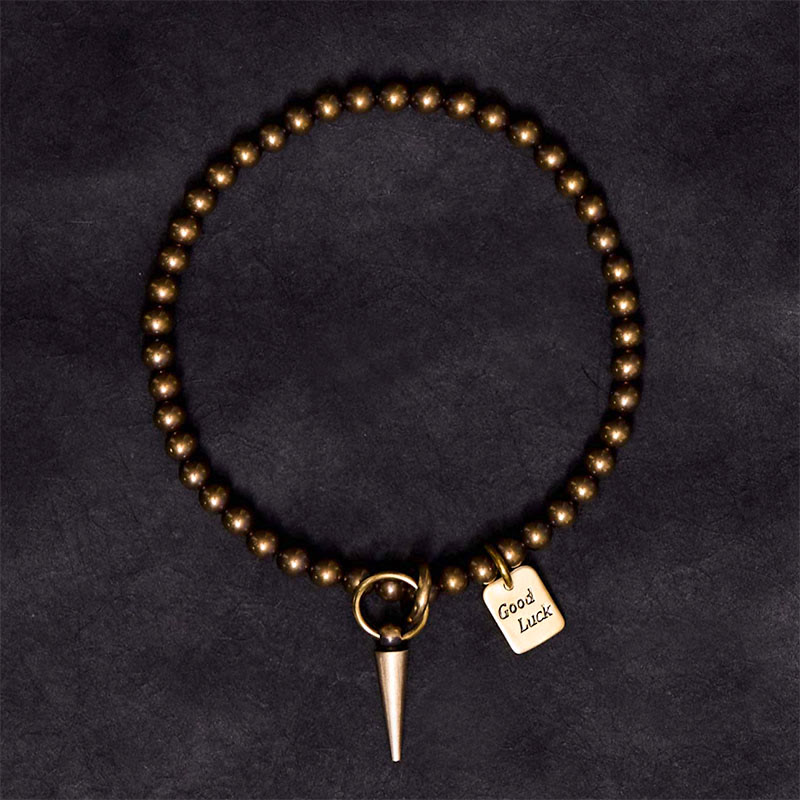 Buddha Stones Vintage koperen/messing kralen Armband - image 1