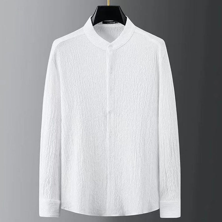 Buddha Stones Effenkleurige top met Lange mouw en broek, herenset - image 5