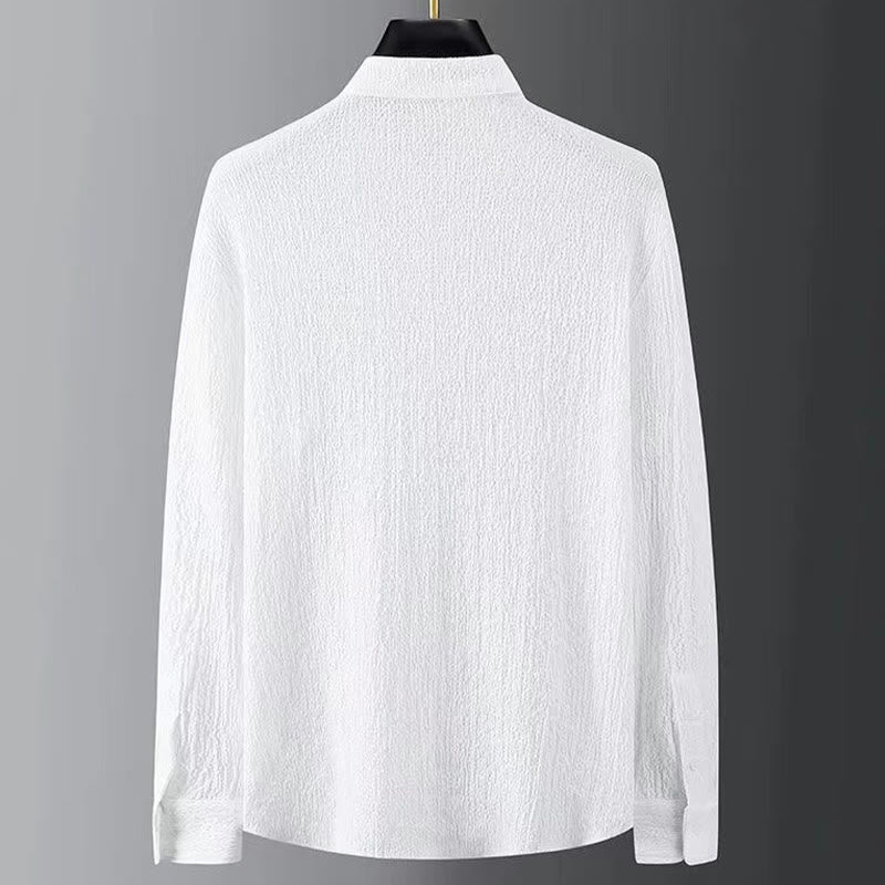 Buddha Stones Effenkleurige top met Lange mouw en broek, herenset - image 6