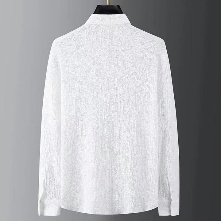 Buddha Stones Effenkleurige top met Lange mouw en broek, herenset - image 6