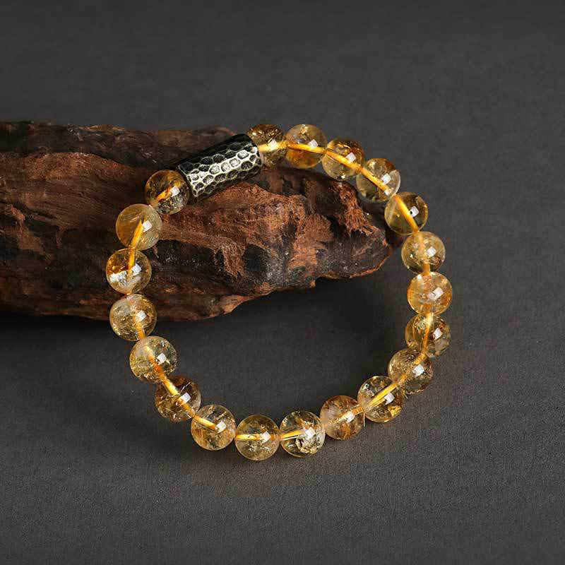 Buddha Stones Citrien Sandelhout Bodhizaad Beschermende Dubbele Armband - Citrien (Polsomtrek 14-16 cm) - image 9