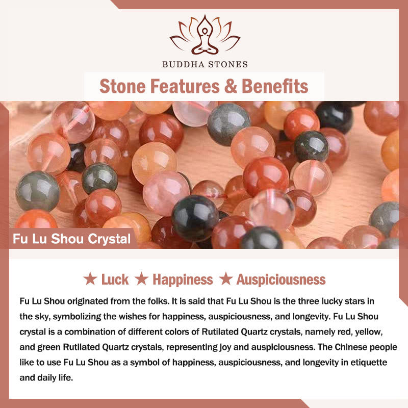 Buddha Stones Natuurlijke Fu Lu Shou Kristal Hetian Witte Jade Parel Armband - image 5