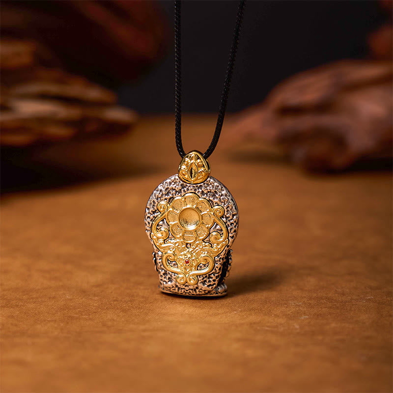 Buddha Stones Tibetaanse Avalokitesvara Dzi kralenpatroon koperen zuiverheid helende Ketting - image 2