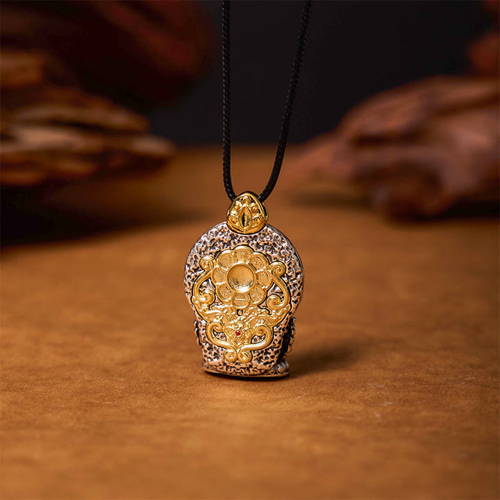 Buddha Stones Tibetaanse Avalokitesvara Dzi kralenpatroon koperen zuiverheid helende Ketting - image 2
