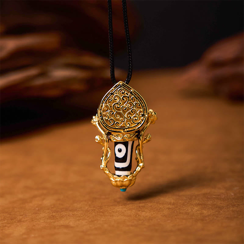 Buddha Stones Tibetaanse Dzi-kraal Manjusri Bodhisattva-patroon Mededogen Ketting - image 1