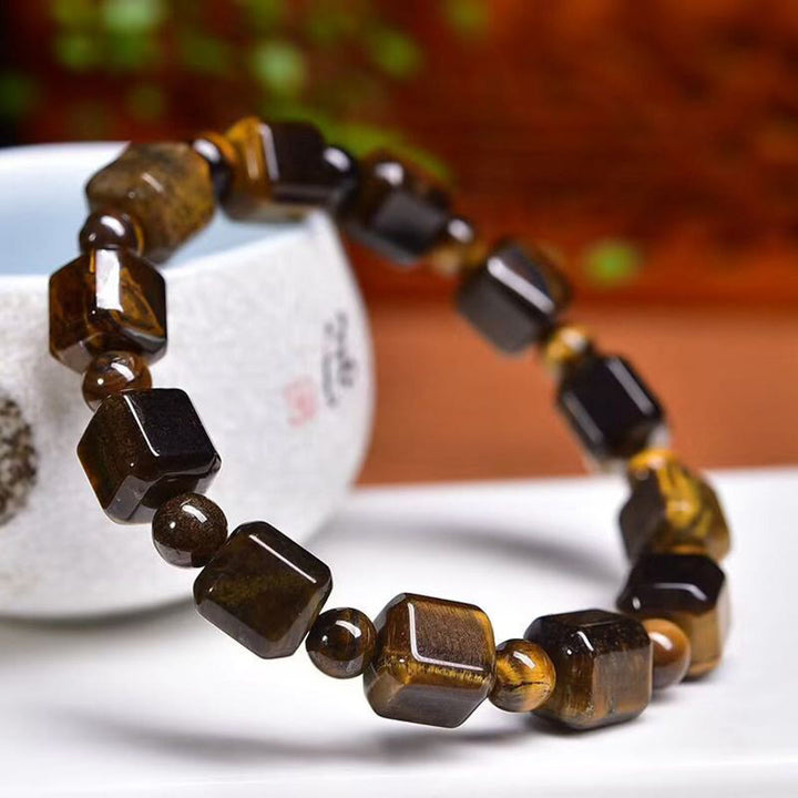 Buddha Stones Tijgeroog Armband - Tijgeroog (Polsomtrek: 14-16 cm) - image 0