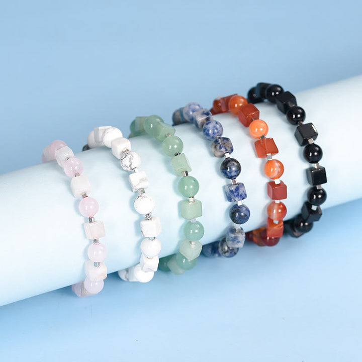 Buddha Stones Diverse kristallen, zwarte obsidiaan, Armband - image 16