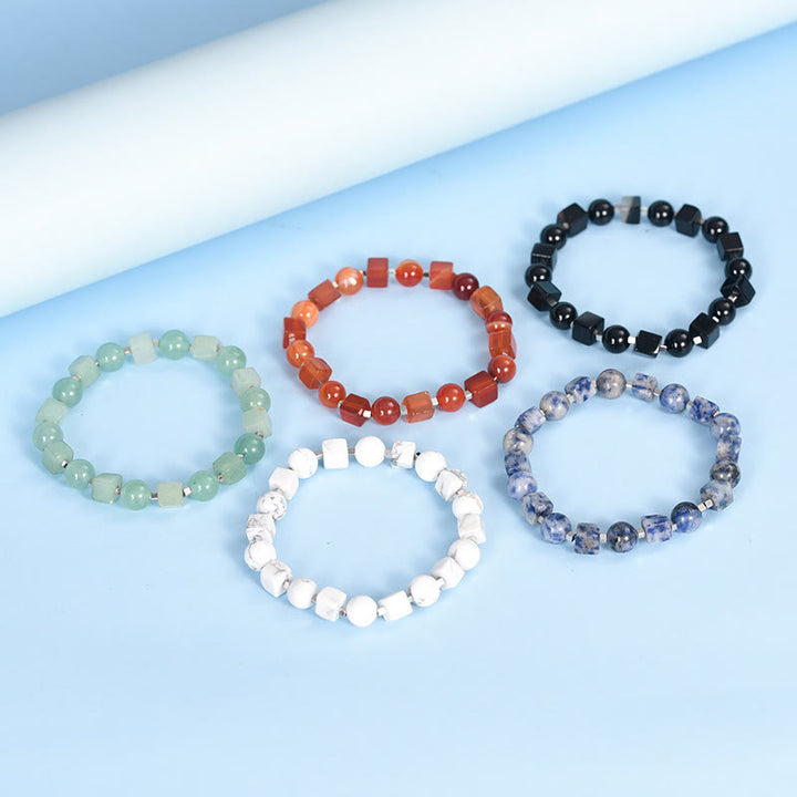 Buddha Stones Diverse kristallen, zwarte obsidiaan, Armband - image 15