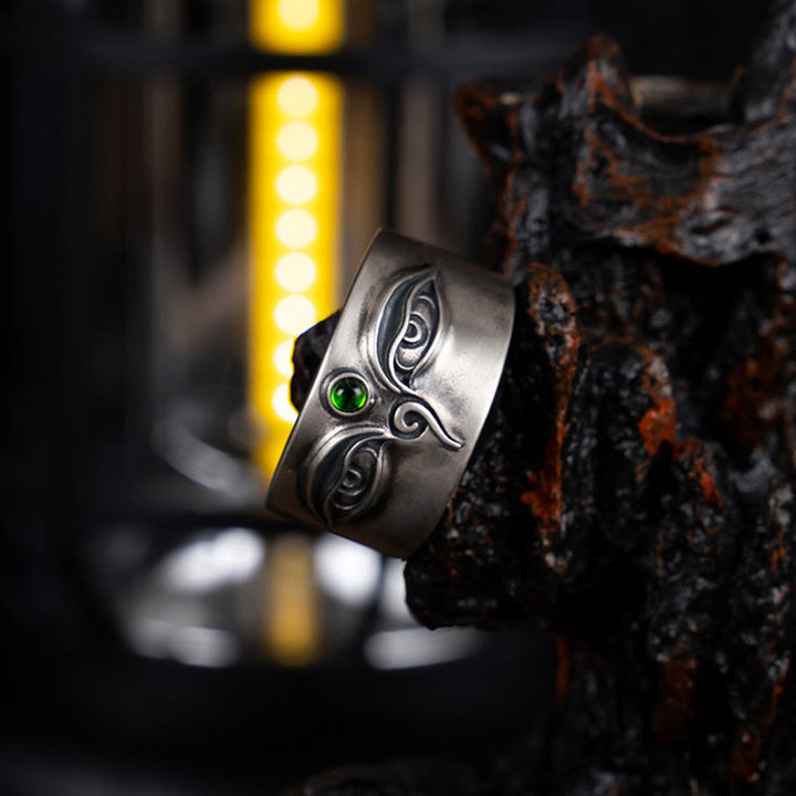 Buddha Stones Verstelbare Ring van 925 sterling zilver met de afbeelding van Bodhisattva Tara en haar kalmte. - image 8