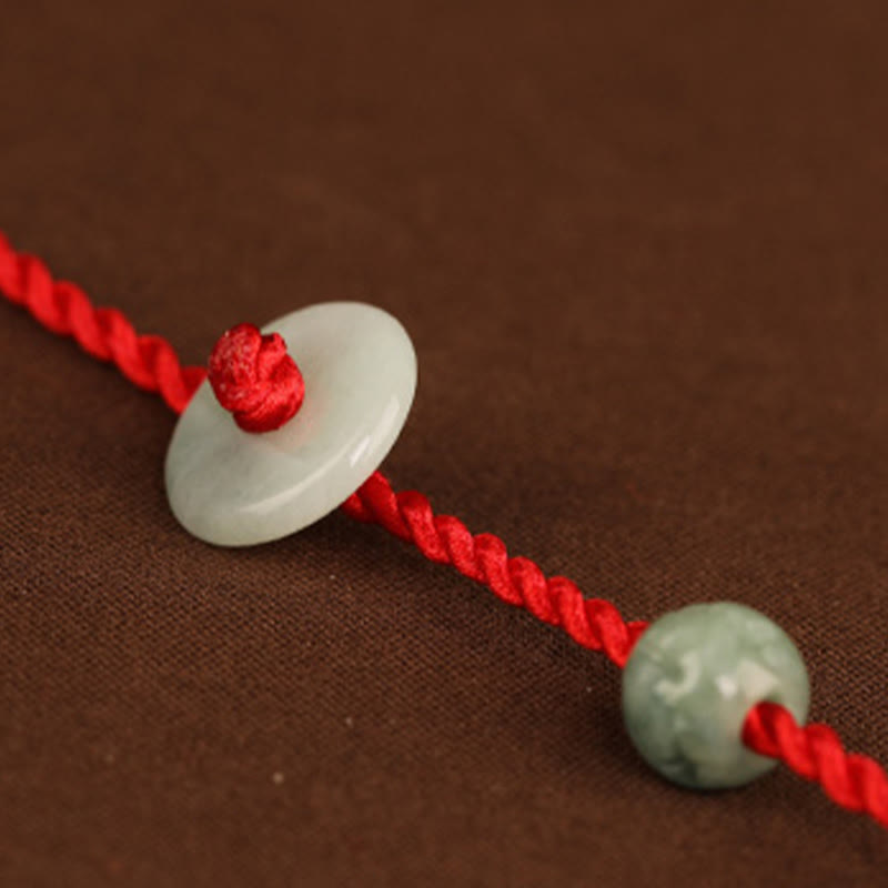 Buddha Stones Jade vredesgesp zegening rode Buikketting - image 13