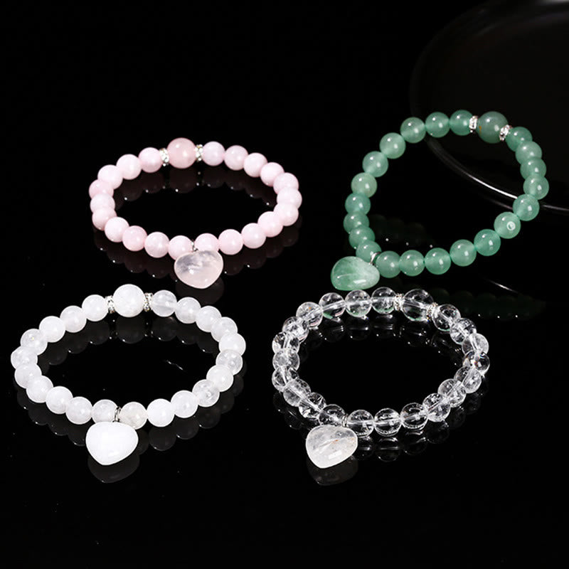 Buddha Stones Diverse kristallen groene aventurijn liefdeshart Armband - image 30