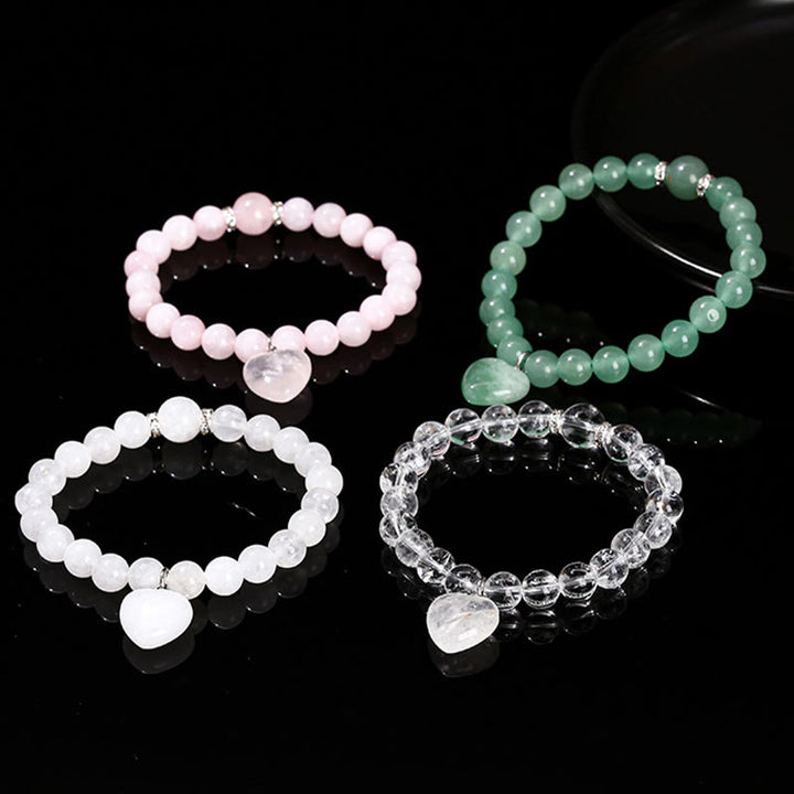 Buddha Stones Diverse kristallen groene aventurijn liefdeshart Armband - image 30