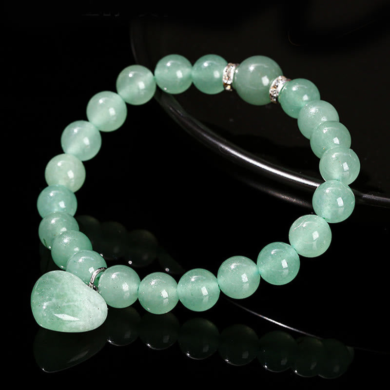Buddha Stones Diverse kristallen groene aventurijn liefdeshart Armband - image 10