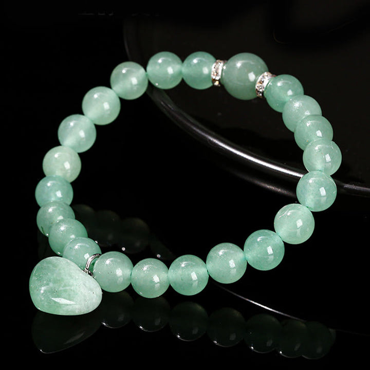 Buddha Stones Diverse kristallen groene aventurijn liefdeshart Armband - image 10