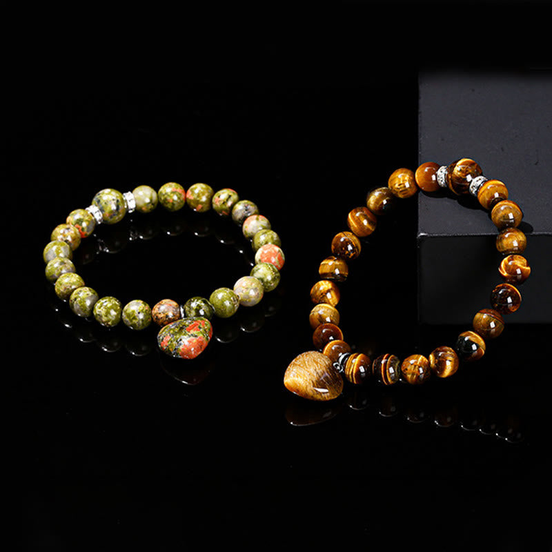 Buddha Stones Diverse kristallen groene aventurijn liefdeshart Armband - image 28
