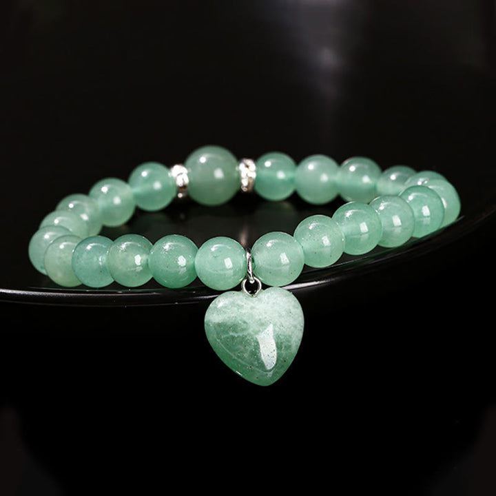 Buddha Stones Diverse kristallen groene aventurijn liefdeshart Armband - image 11