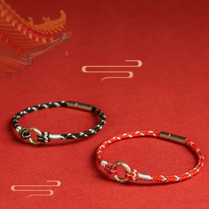 Buddha Stones Rode koord Armband van 925 sterling zilver voor geluk - image 17