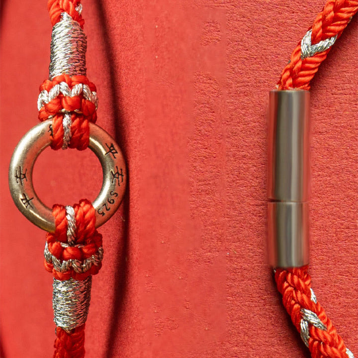Buddha Stones Rode koord Armband van 925 sterling zilver voor geluk - image 14