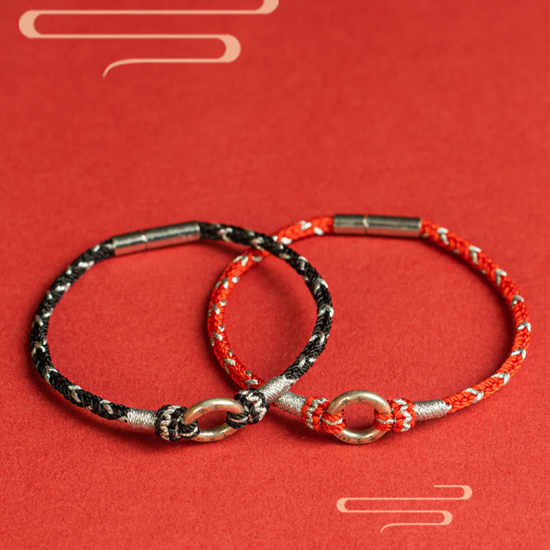Buddha Stones Rode koord Armband van 925 sterling zilver voor geluk - image 15