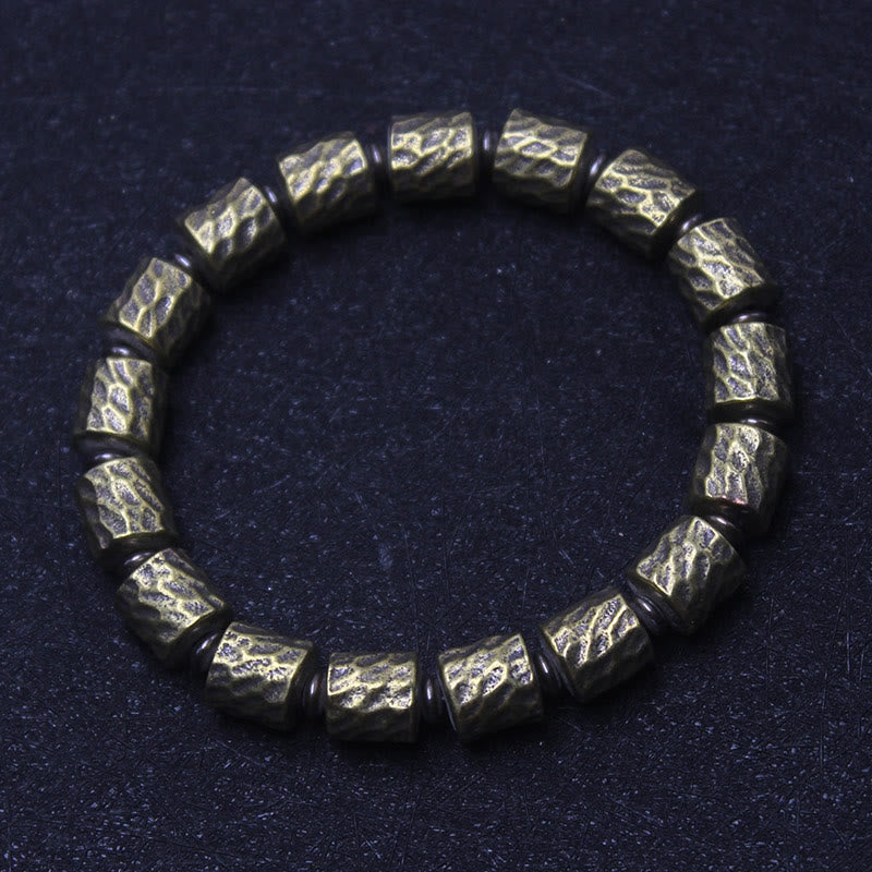 Buddha Stones Koperen Armband met kraterpatroon van een meteoriet - Koper (Polsomtrek: 20-21 cm) - image 0